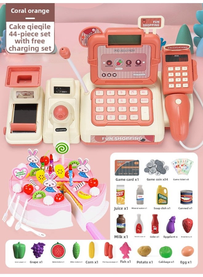 Children's educational toys girls gift suit play house cash register 3 birthday 6 parent-child interaction 4 multiplayer game 5